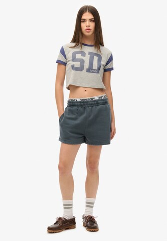 Superdry Regular Broek in Blauw