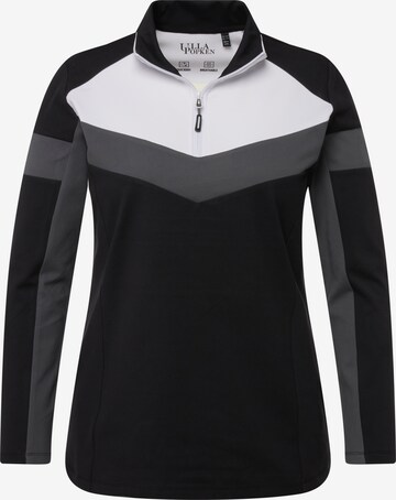 Ulla Popken Performance Shirt in Black: front