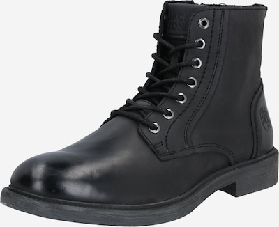 fekete JACK & JONES Fűzős csizma, Termék nézet