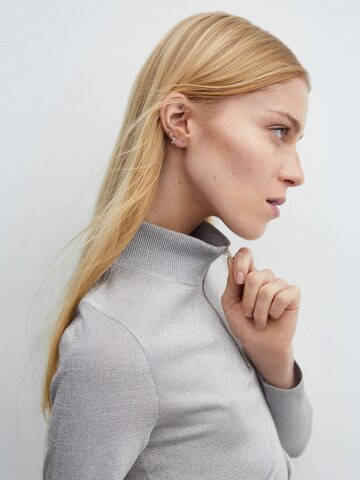 MANGO Sweater 'Cherry' in Grey