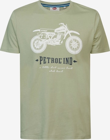 Petrol Industries T-shirt 'Classic' i grön: framsida
