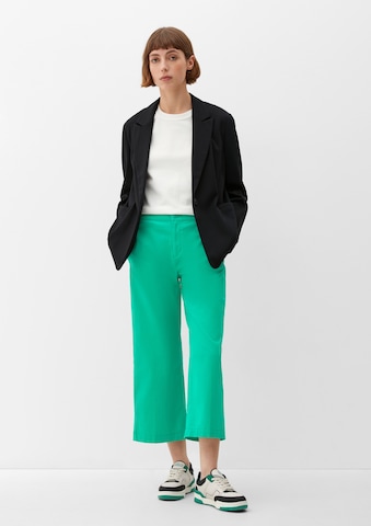 Wide leg Pantaloni de la s.Oliver pe verde