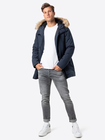 Parka d’hiver 'Everest' Superdry en bleu