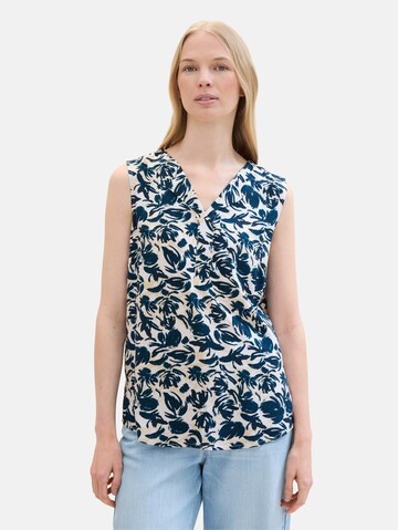 TOM TAILOR Blouse in Blauw: voorkant