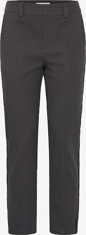 Pulz Skinny Pleated Pants 'PZCally' in Black: front