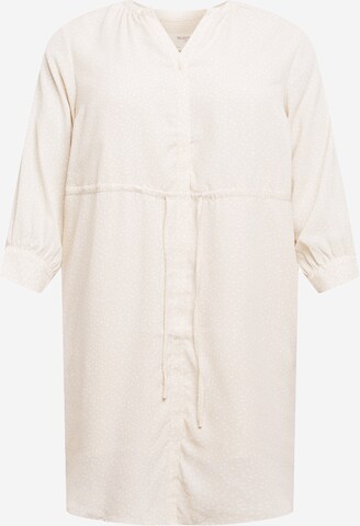 Selected Femme Curve Shirt Dress 'Kamina' in Beige: front