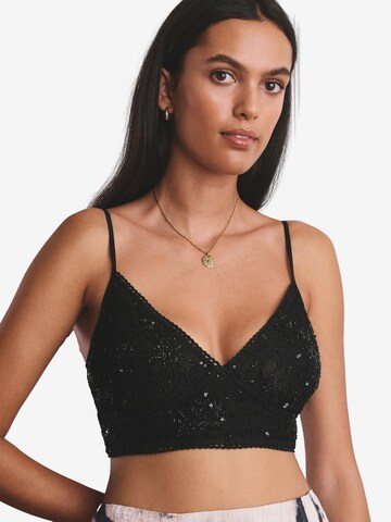 Bustier Soutien-gorge Next en noir : devant