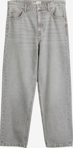 Bershka Loose fit Jeans in Grey: front