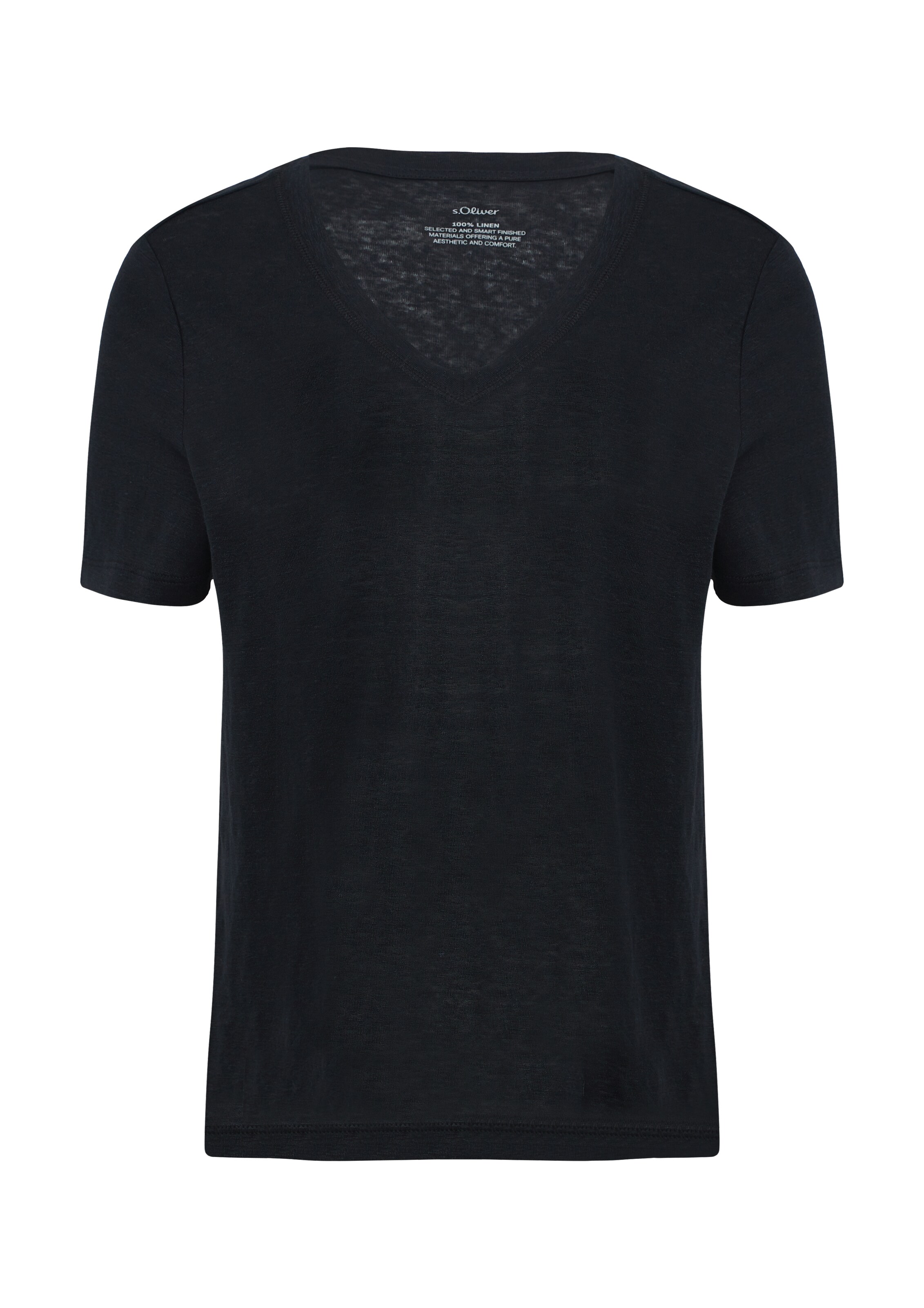T-shirt s.Oliver en noir : devant