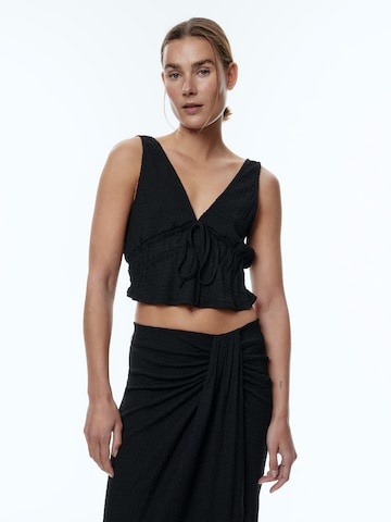 EDITED - Top 'Juliena' em preto: frente