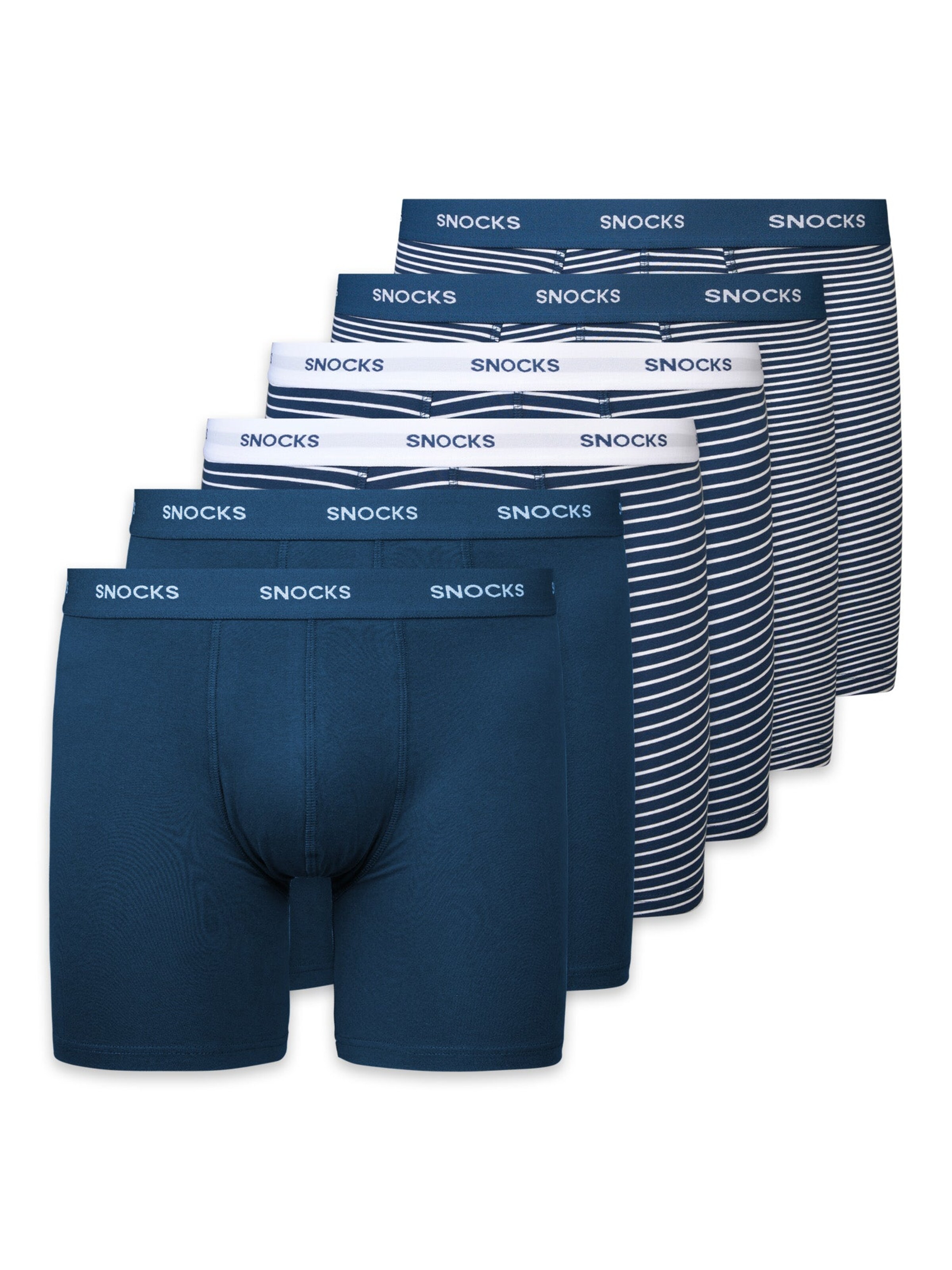 Boxers SNOCKS en bleu : devant