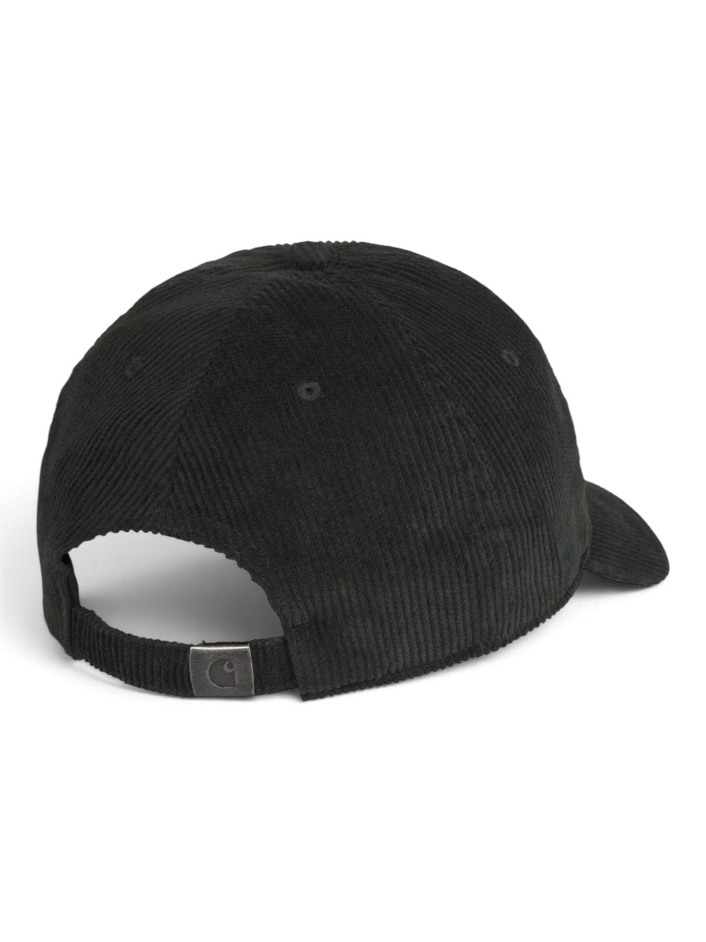 Carhartt WIP Cap 'HARLEM CAP RAVEN/WHITE' in Grey