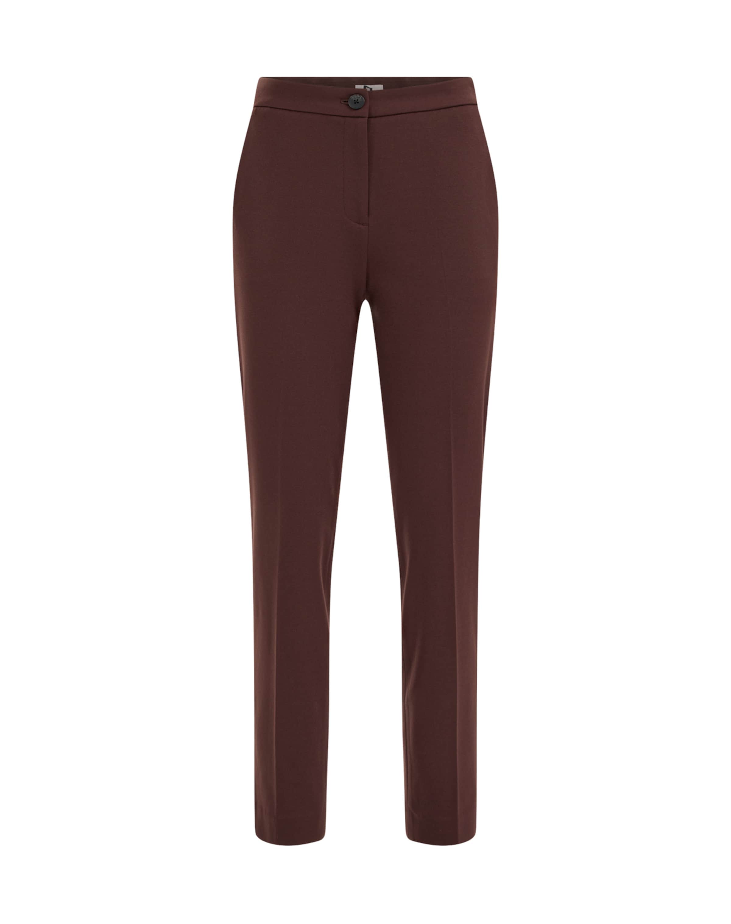 WE Fashion Slimfit Hose in Braun: Vorderseite