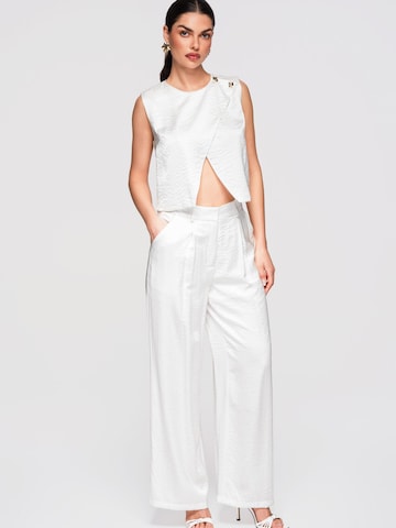 Ombre Wide leg Broek in Wit