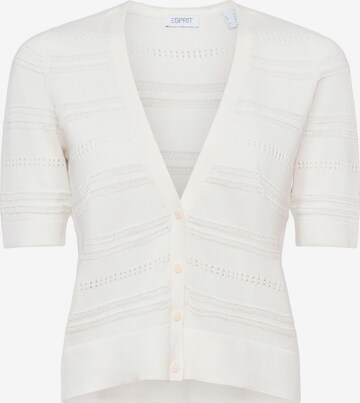 Cardigan ESPRIT en blanc : devant