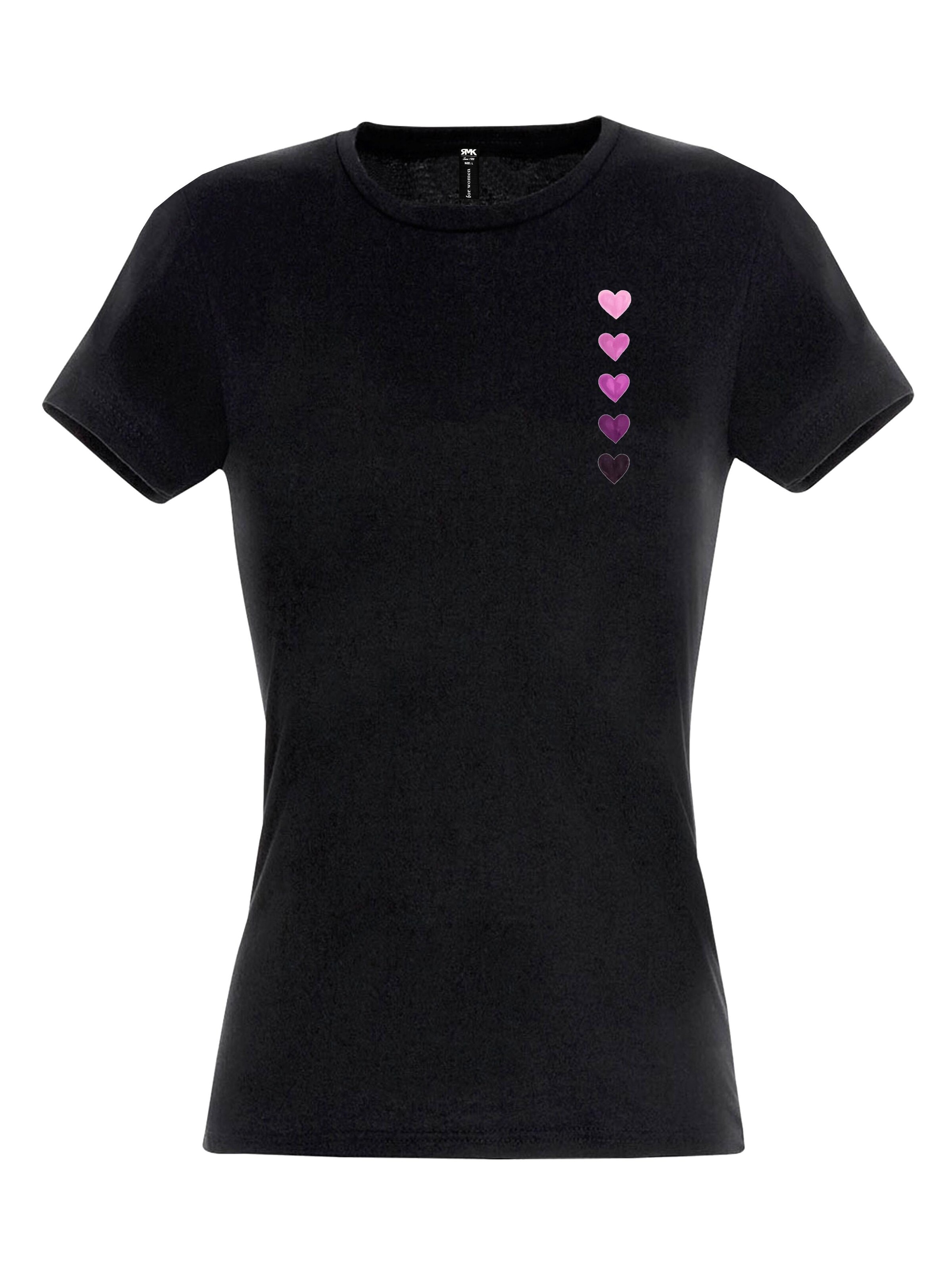 RMK Shirt 'Herz' in Black: front