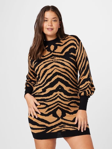 Dorothy Perkins Curve Trui in Bruin: voorkant