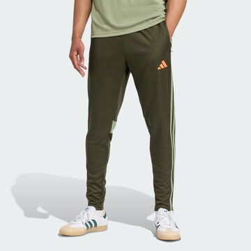 ADIDAS PERFORMANCE Slimfit Sportbroek 'Tiro 25 Essentials' in Groen: voorkant