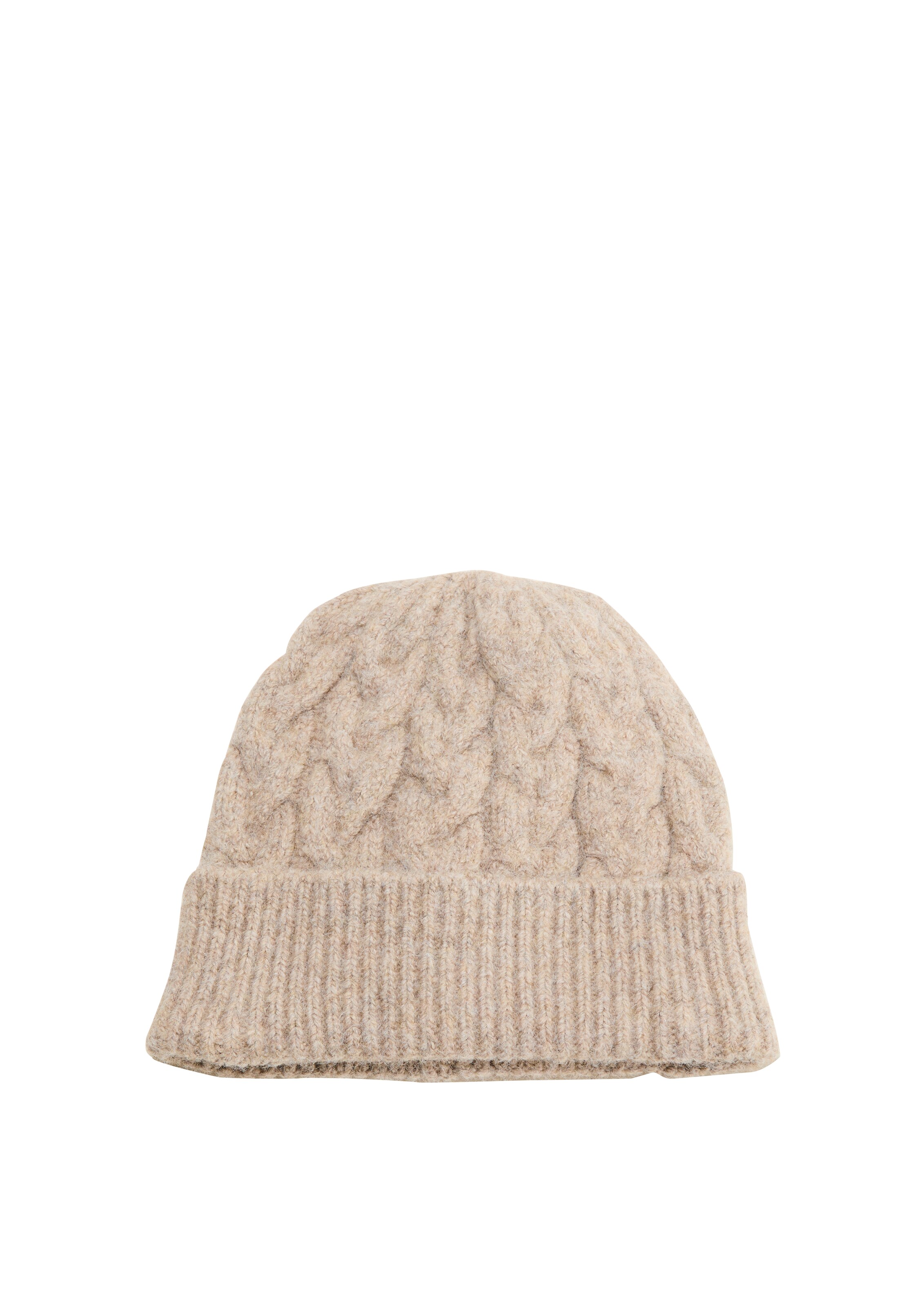 s.Oliver Mütze in Beige: Vorderseite