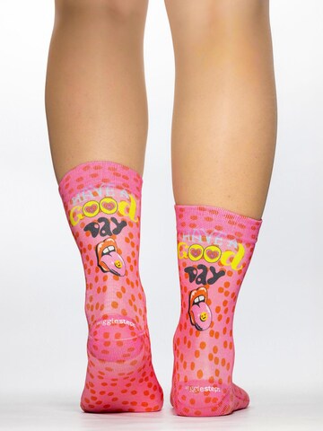 Wigglesteps Sokken 'Good Day Lady Sock' in Roze