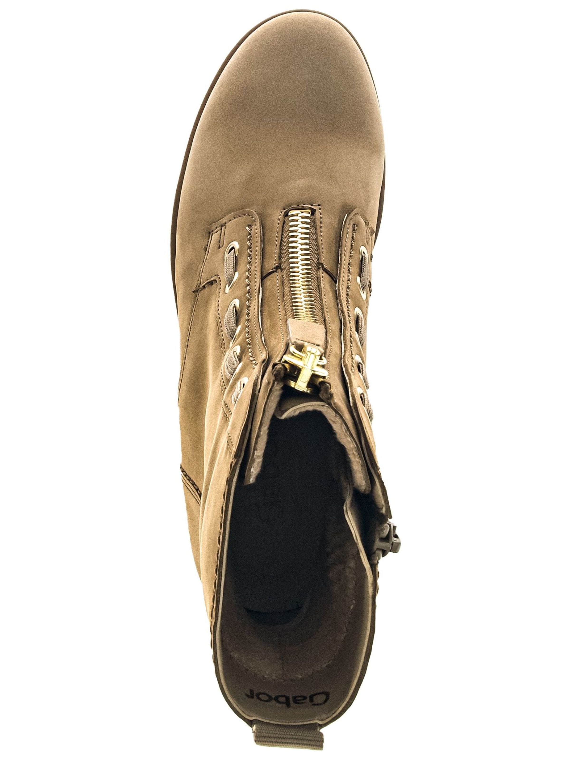 GABOR Lace-up bootie in Brown