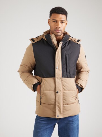 INDICODE JEANS Jacke 'Titan' in Braun: Vorderseite
