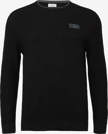Pull-over s.Oliver en noir : devant