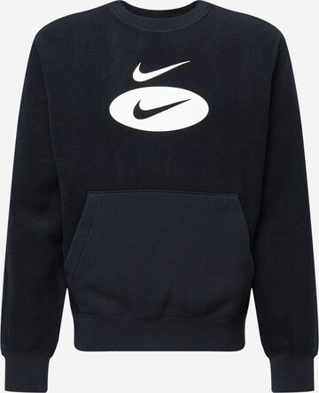 Nike Sportswear Sweatshirt in Schwarz: predná strana