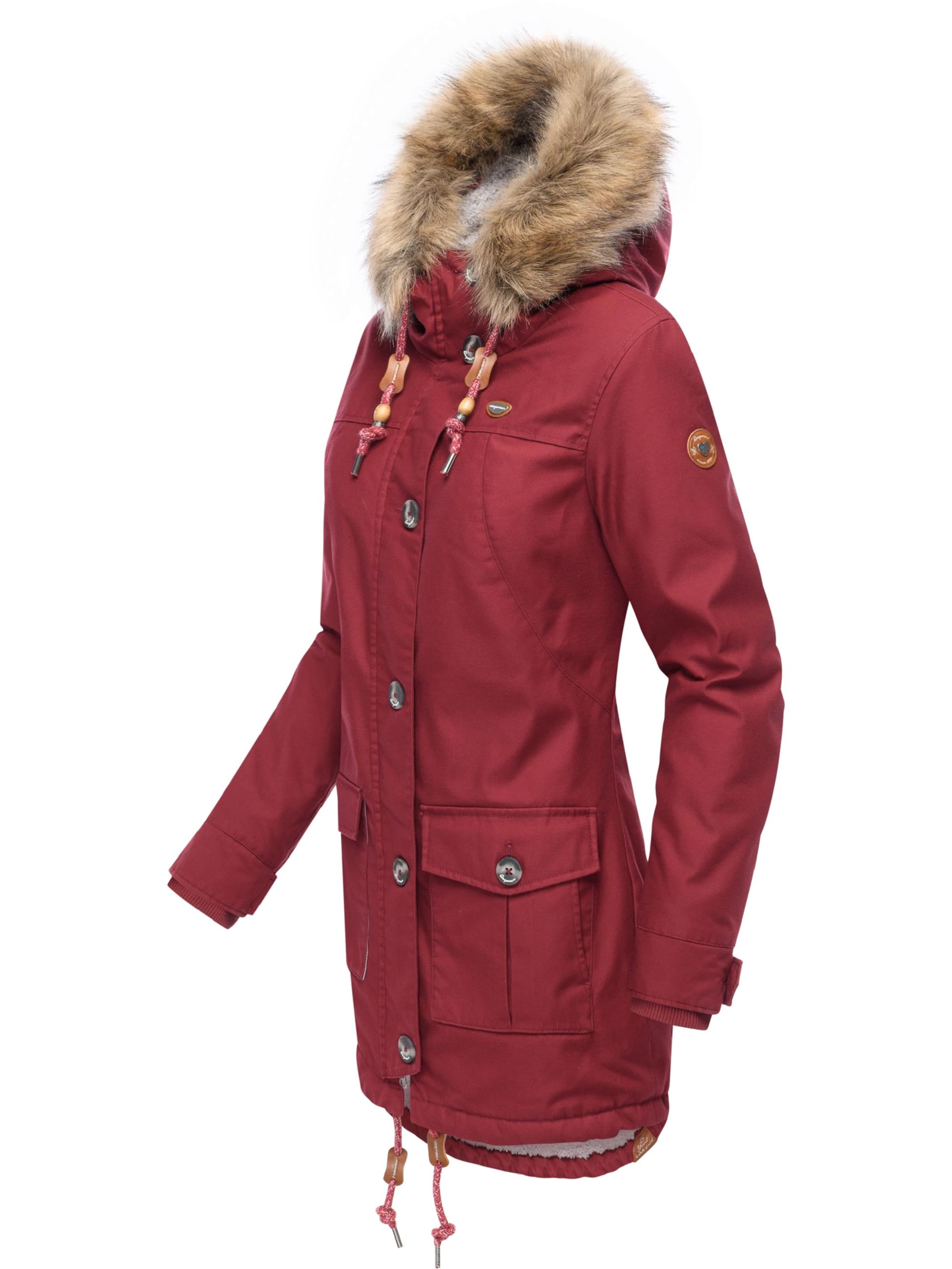 Ragwear Зимняя куртка 'Jane' в Красный