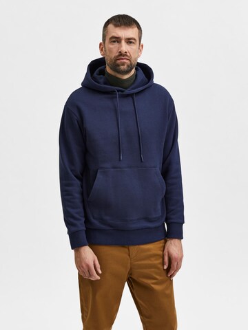 Sweat-shirt 'JACKMAN' SELECTED HOMME en bleu : devant