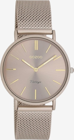 OOZOO Uhr in Beige: Vorderseite
