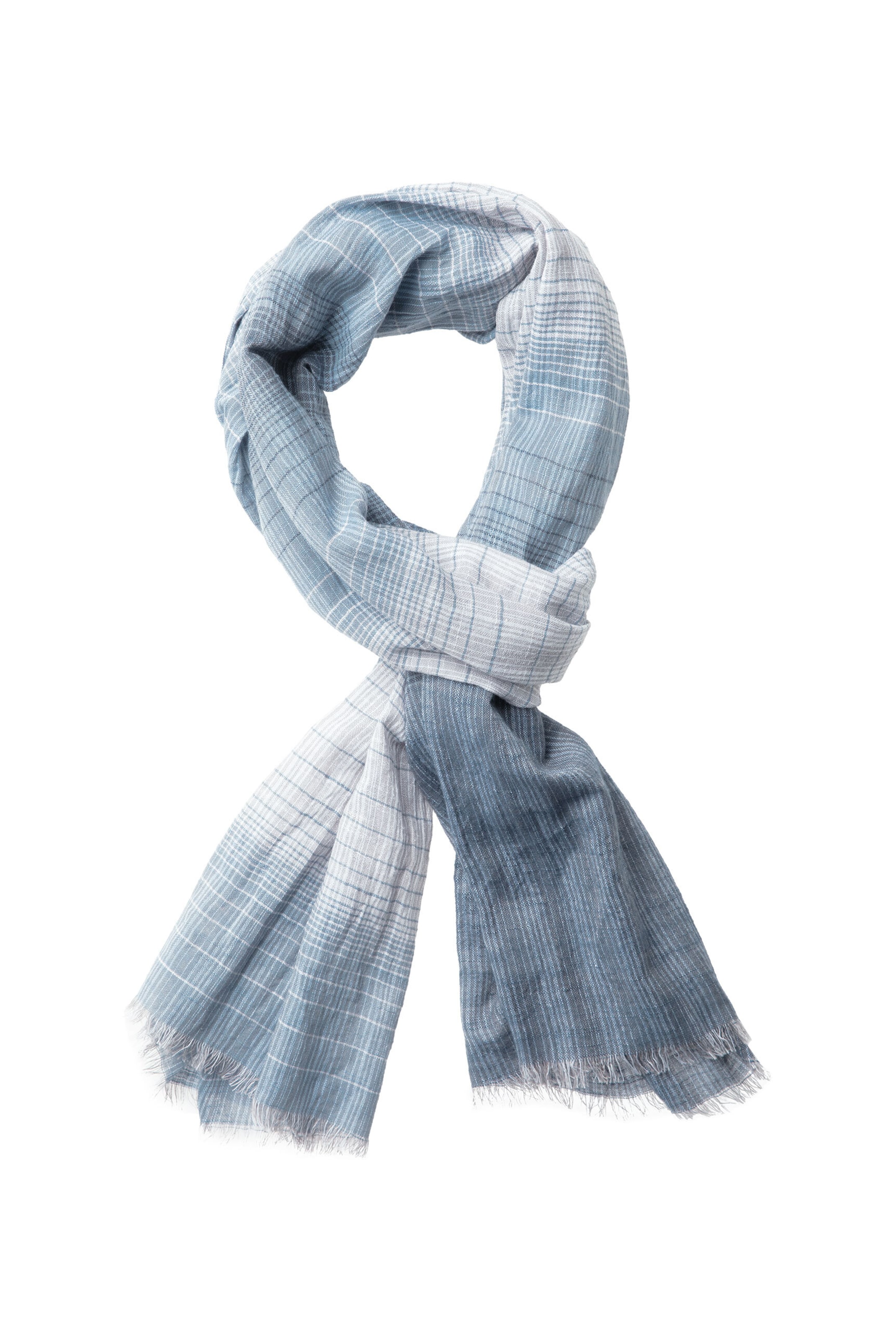 CAMP DAVID Scarf in Blue: front