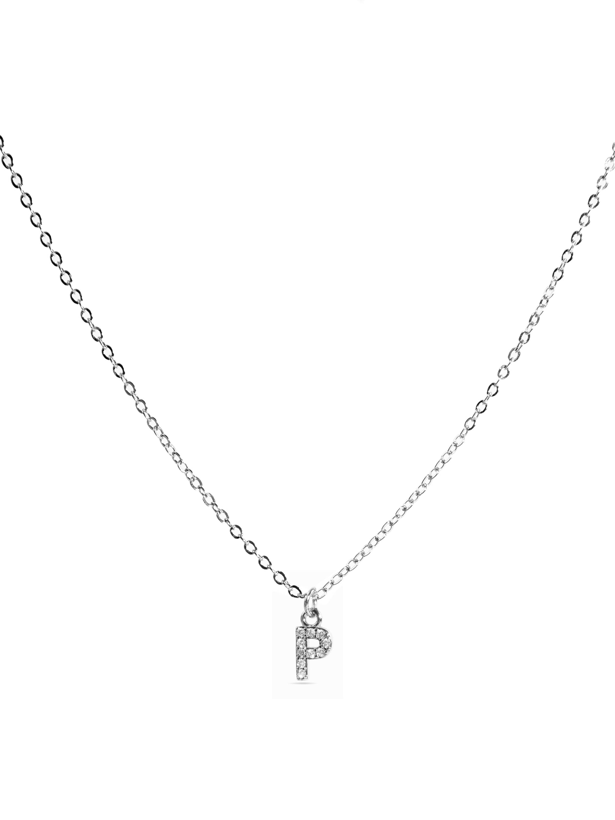 Luxenter - Cadena 'Alphabet' en blanco: frente