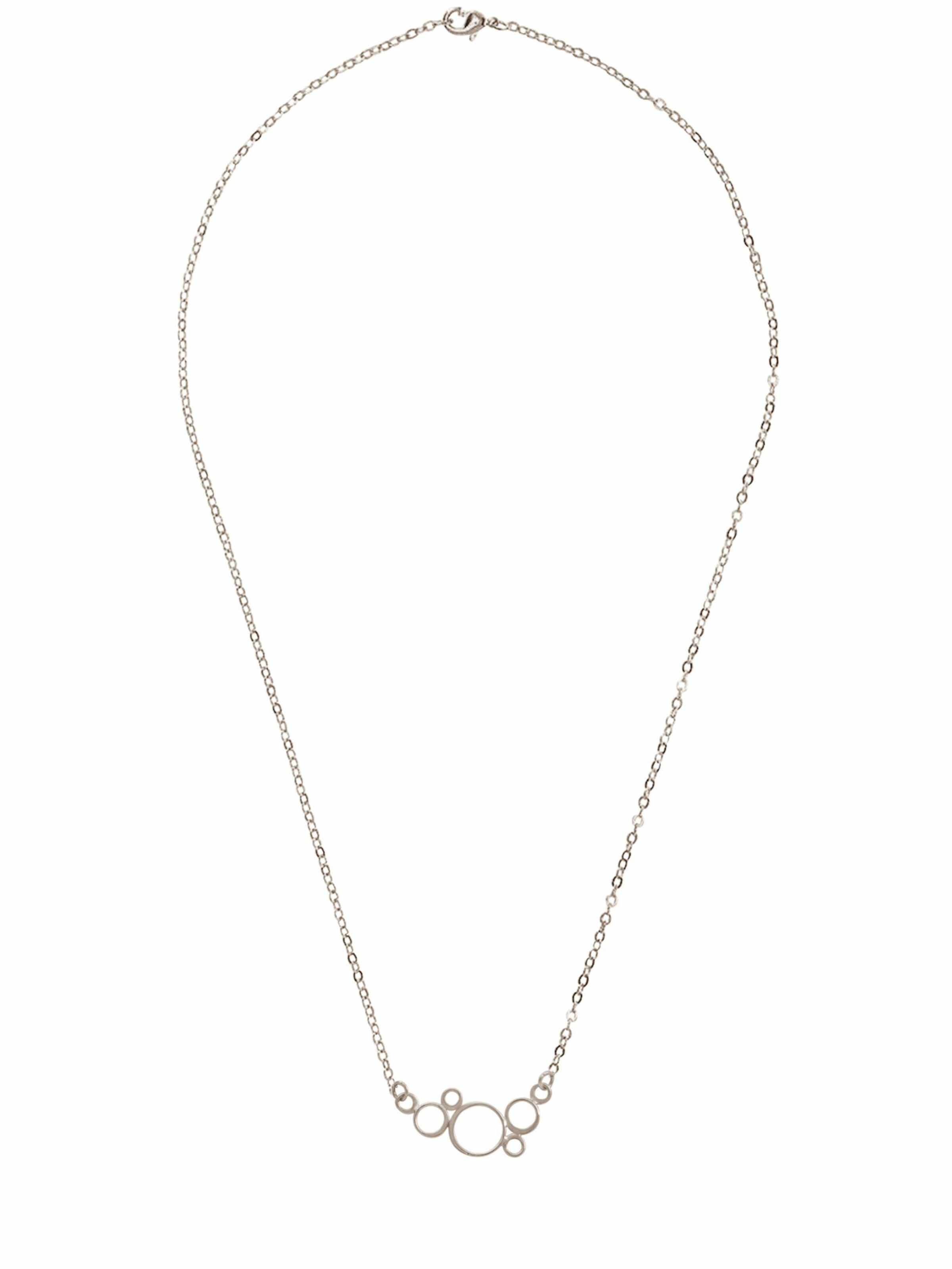 Gemshine Necklace in Silver: front