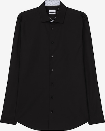 Chemise business SEIDENSTICKER en noir : devant