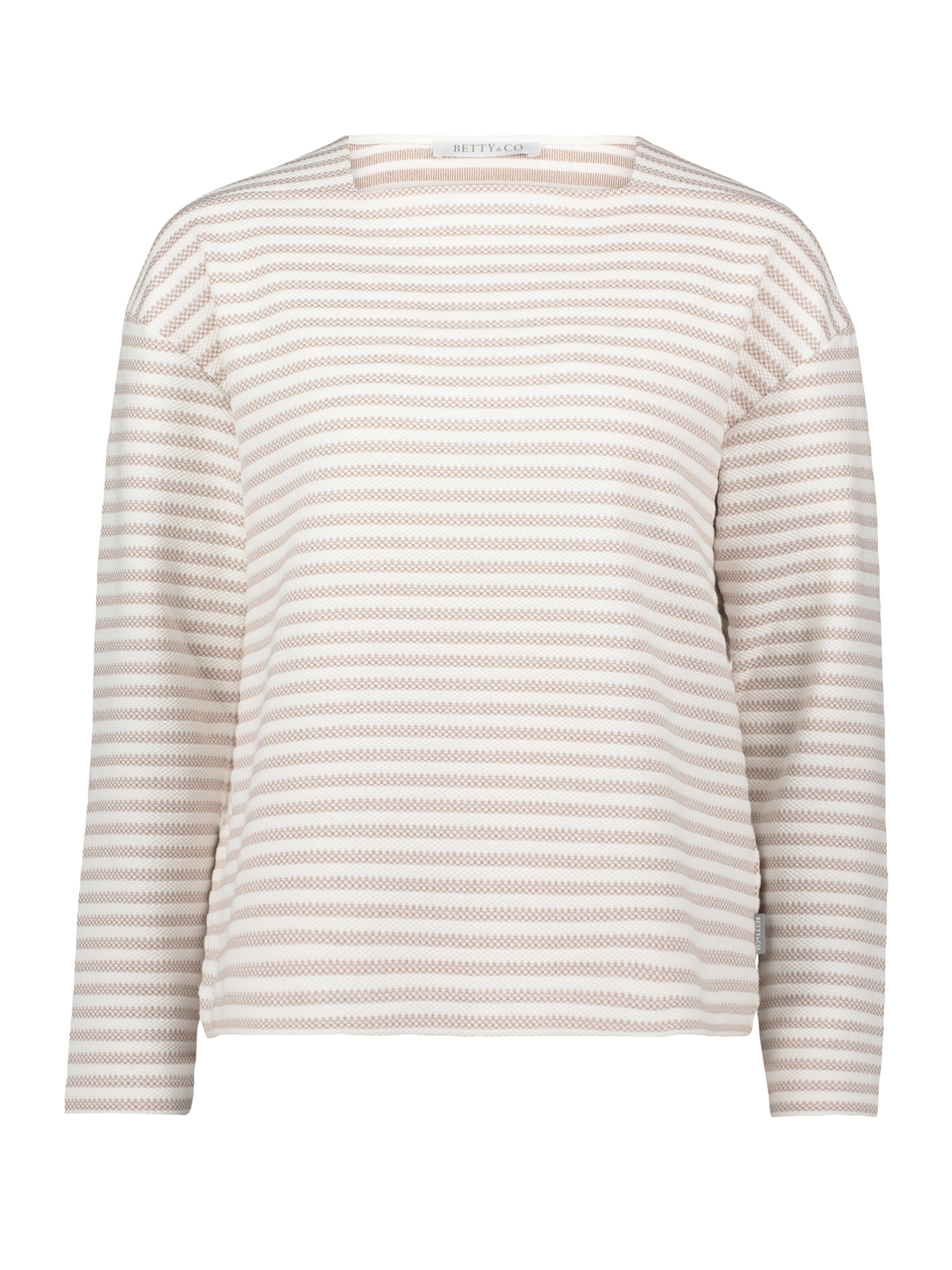 Sweat-shirt Betty & Co en beige : devant