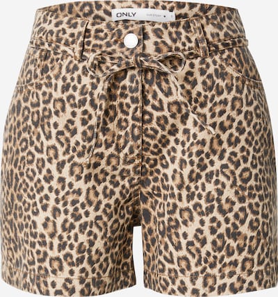 ONLY Shorts 'ONLNaomi' in beige / brokat / schwarz, Produktansicht