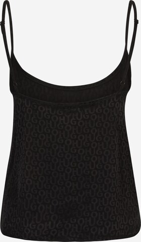 HUGO - Camiseta térmica 'SATINOIR' en negro