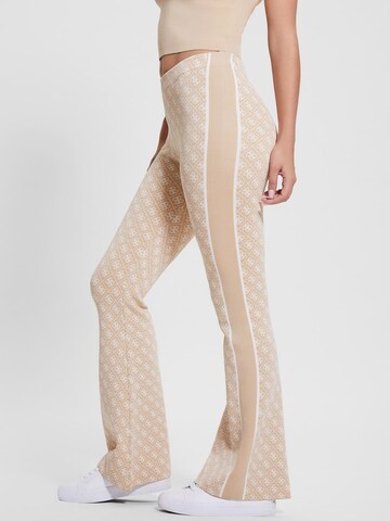 GUESS Flared Pants in Beige