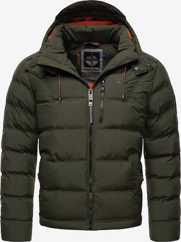 STONE HARBOUR Zimná bunda 'Arvidoo' - Zelená: predná strana