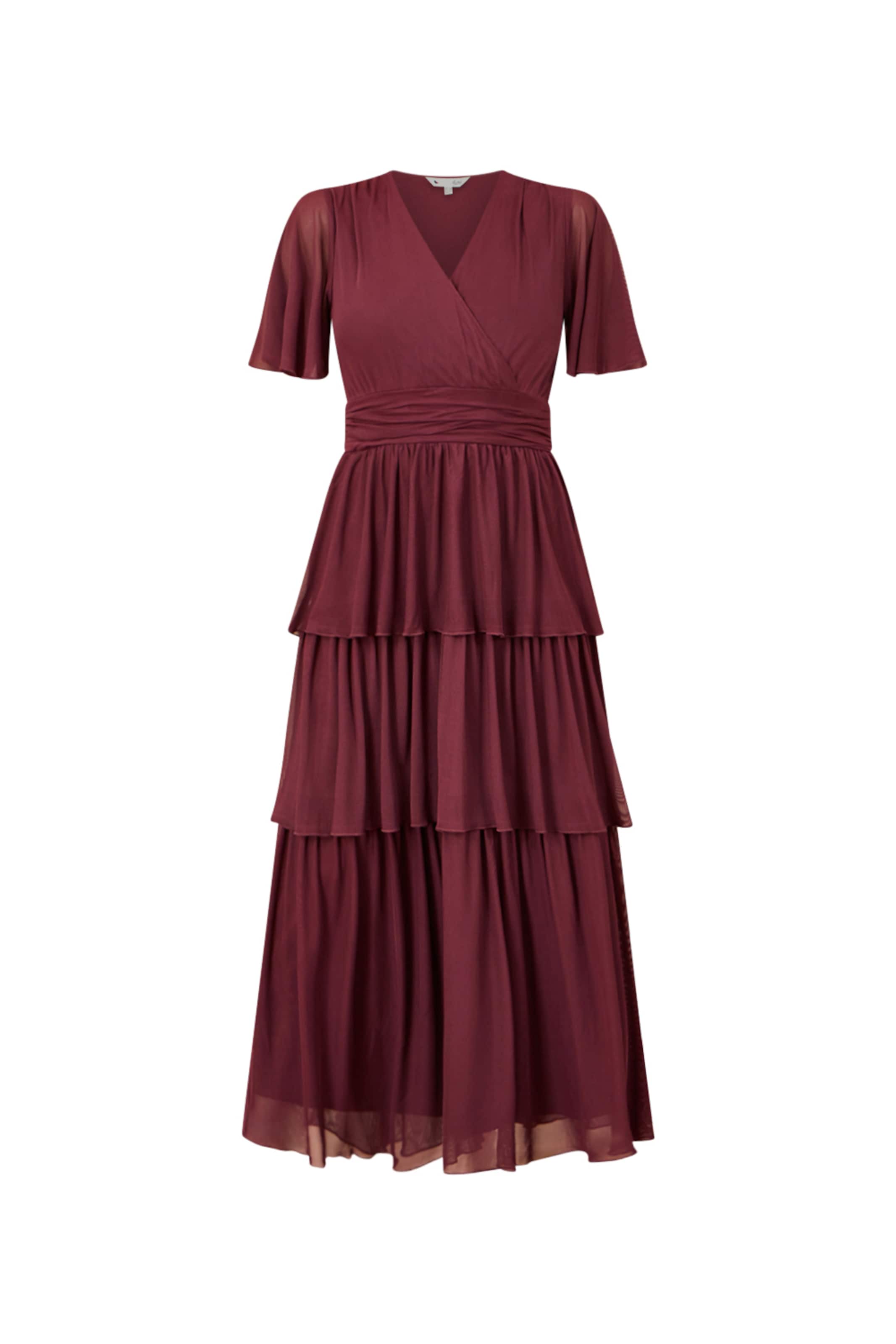 Yumi Kleid in Rot: Vorderseite