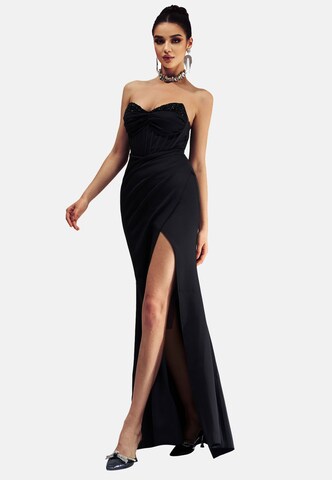 Moda Minx Jurk 'Evelyn Long Dress' in Zwart
