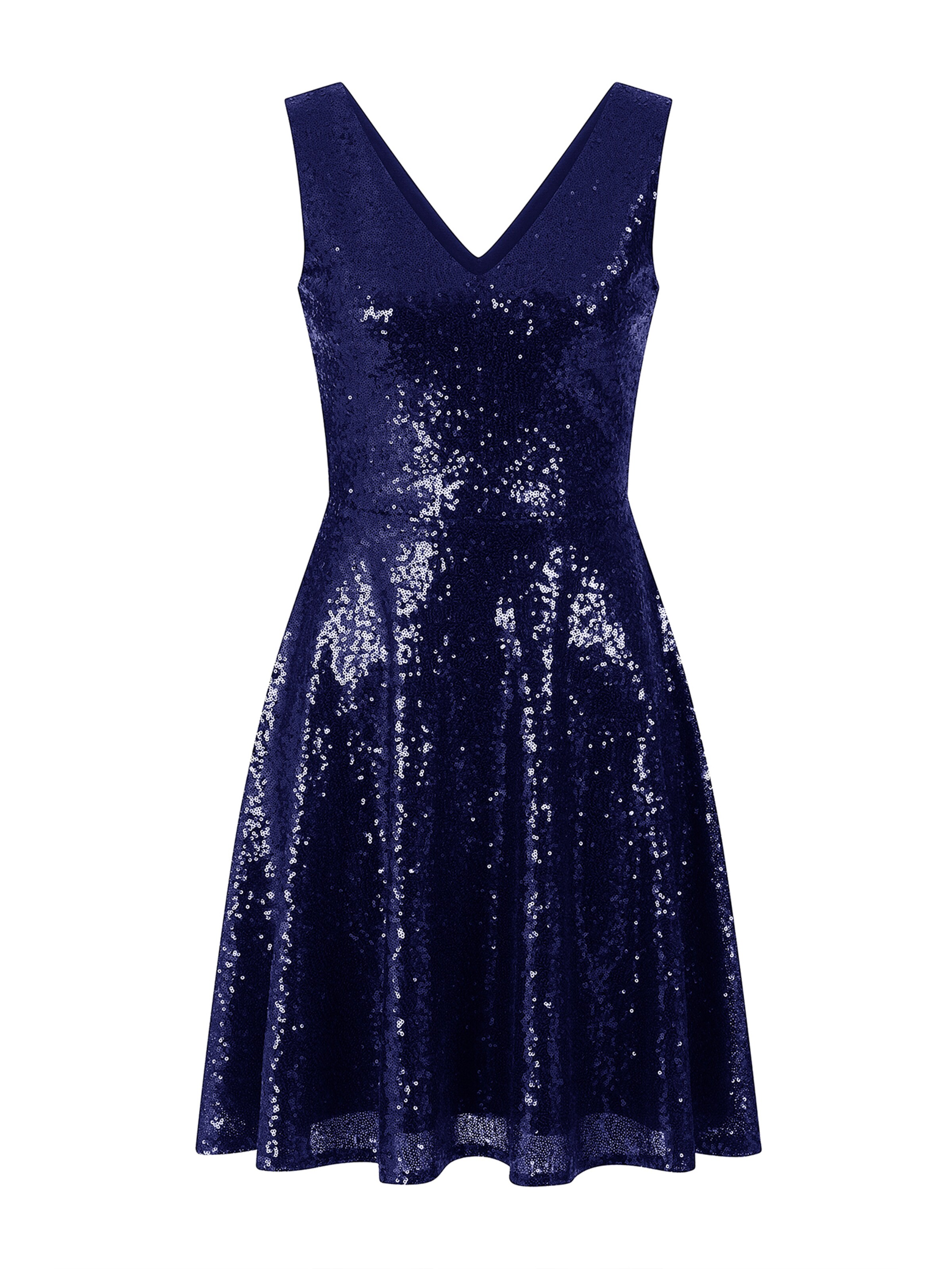 HotSquash Kokteilové šaty - Modrá: predná strana