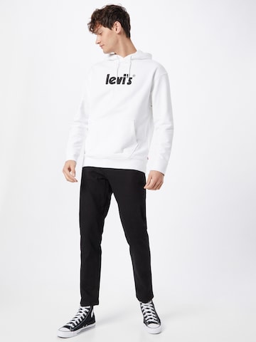 LEVI'S ® Regular fit Μπλούζα φούτερ 'Relaxed Graphic Hoodie' σε λευκό