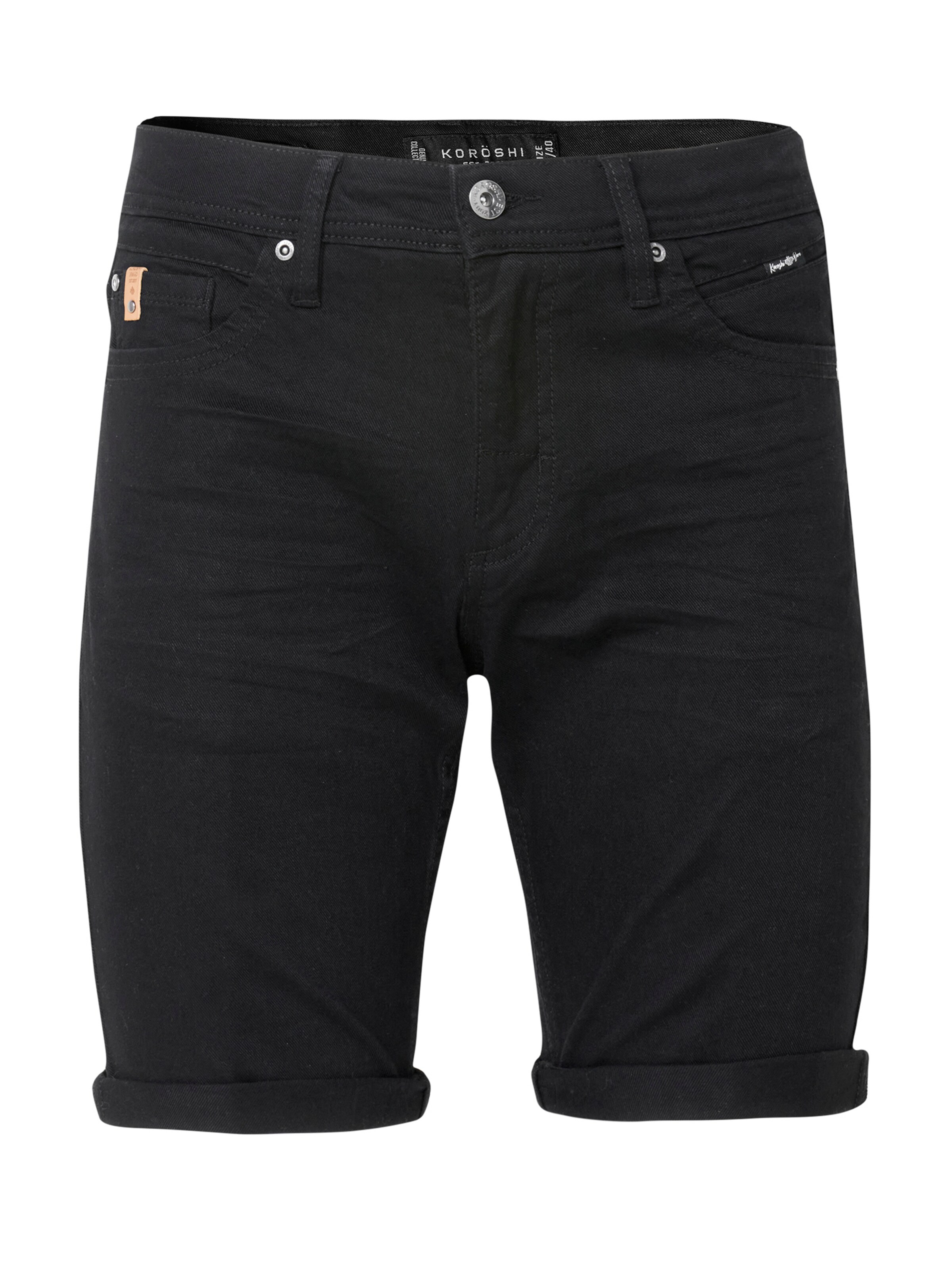 KOROSHI Slimfit Τζιν σε μαύρο: μπροστά