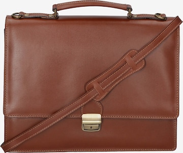Gave Lux Briefcase in Brown: front