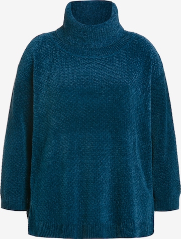 Ulla Popken Oversized trui in Blauw: voorkant