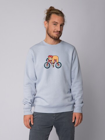 Sweat-shirt ' Sloth ' Watapparel en bleu : devant