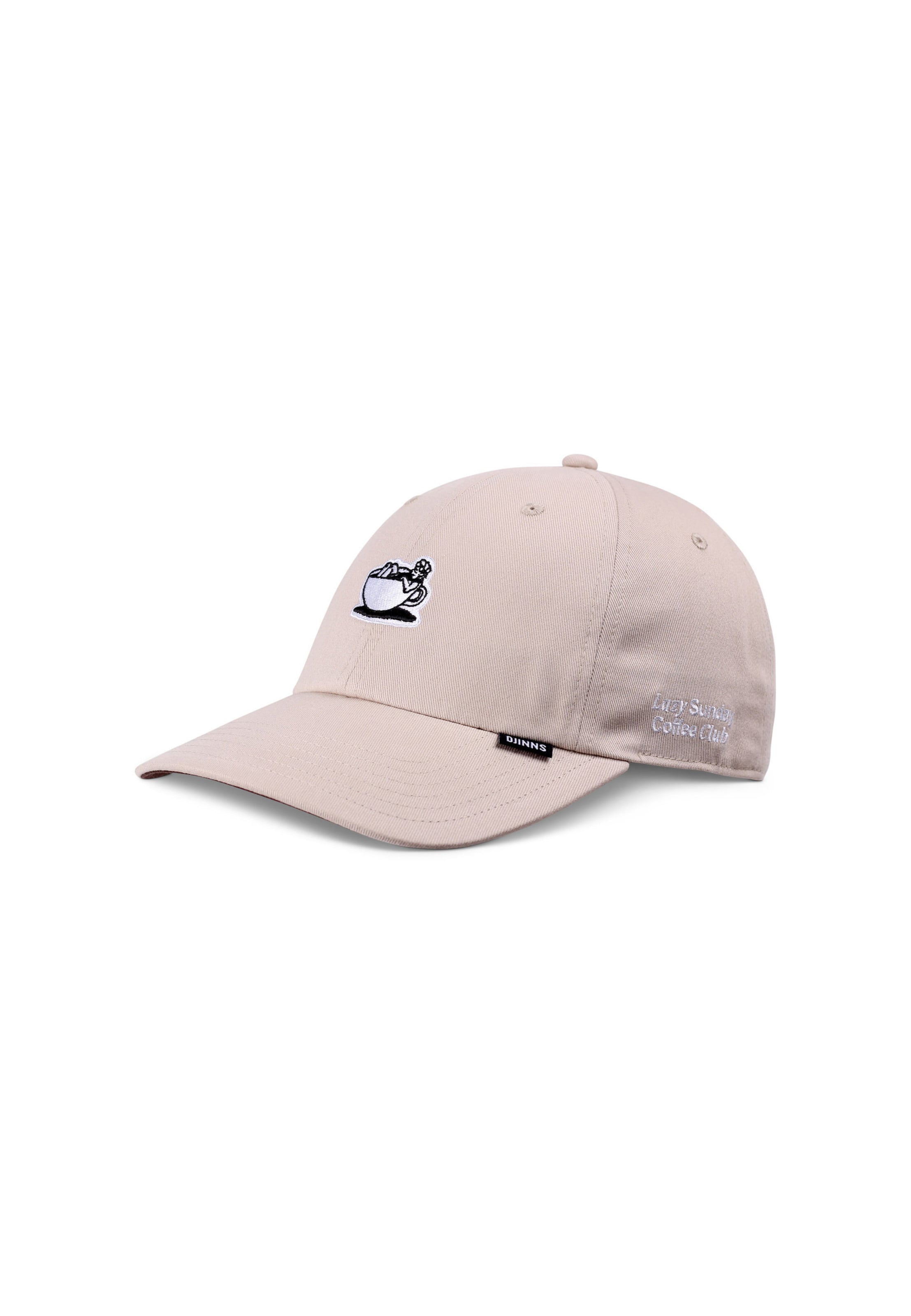 DJINNS Cap 'Guy In A Cup' in Beige: front