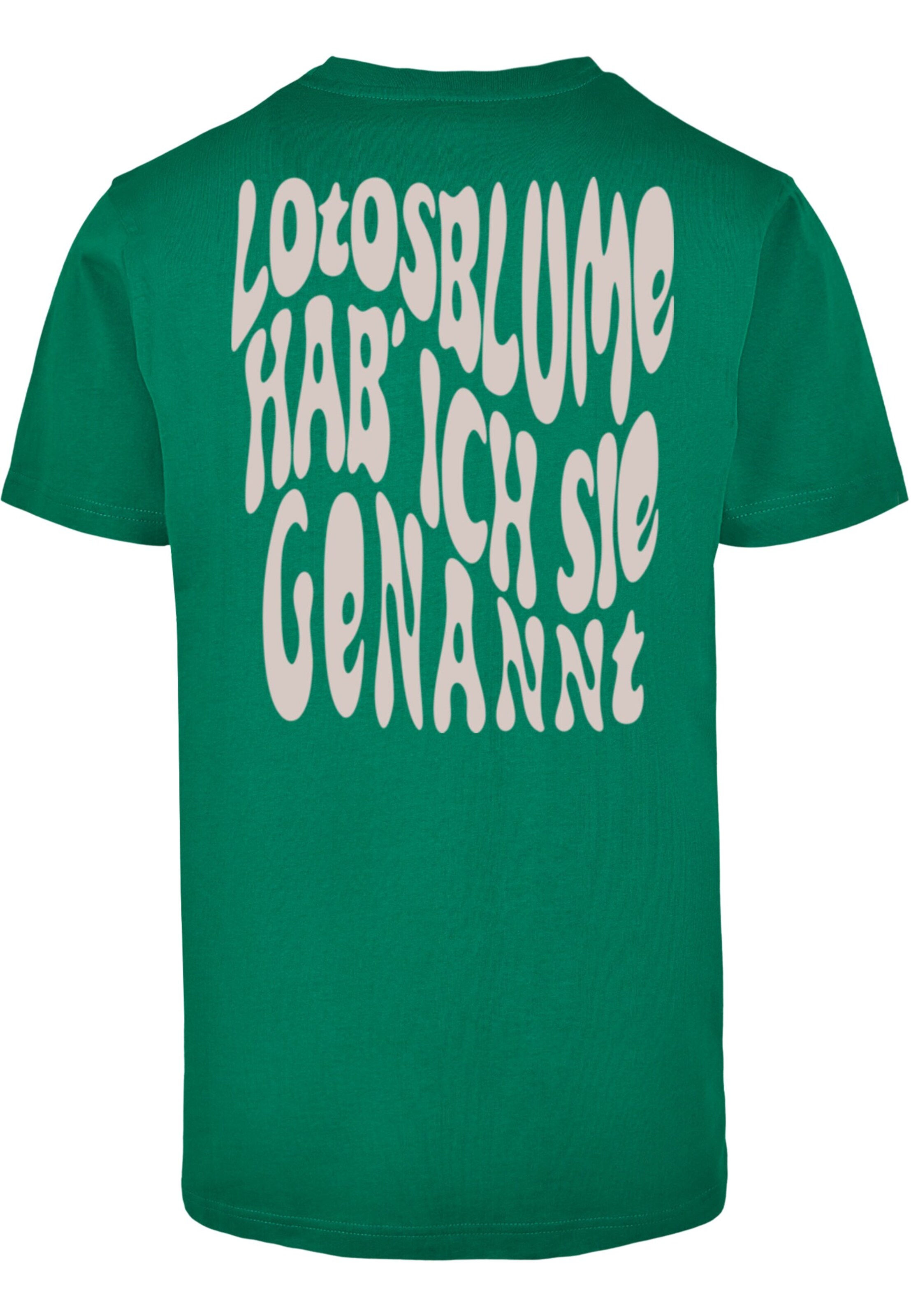 Maglietta 'Die Flippers - Lotosblume' di Merchcode in verde
